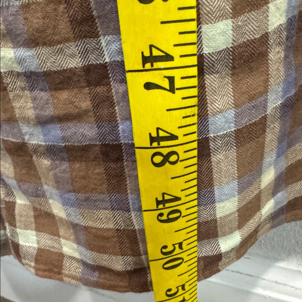 Madewell Gauze Sophia Midi Dress with 3/4‎ Sleeves flannel plaid nh280 - Picture 11 of 15